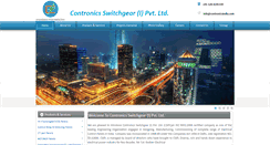 Desktop Screenshot of contronicsindia.com